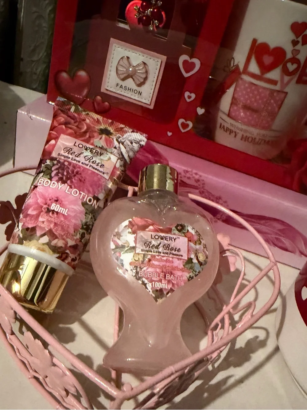 Love Gift Set Bundle Women Bath & Body Planter
